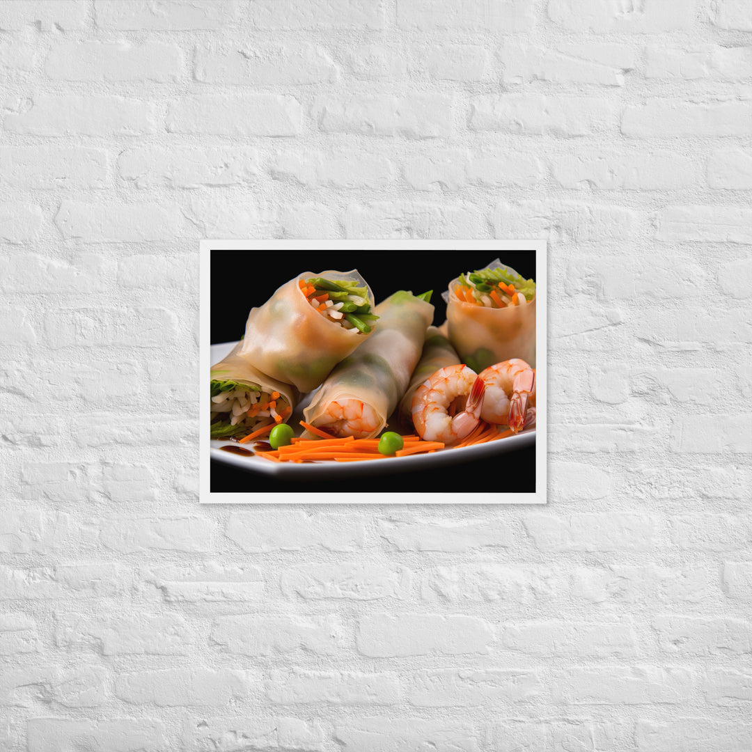 Spring Rolls Framed poster 🤤 from Yumify.AI