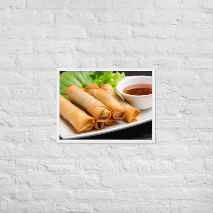 Spring Rolls Framed poster 🤤 from Yumify.AI