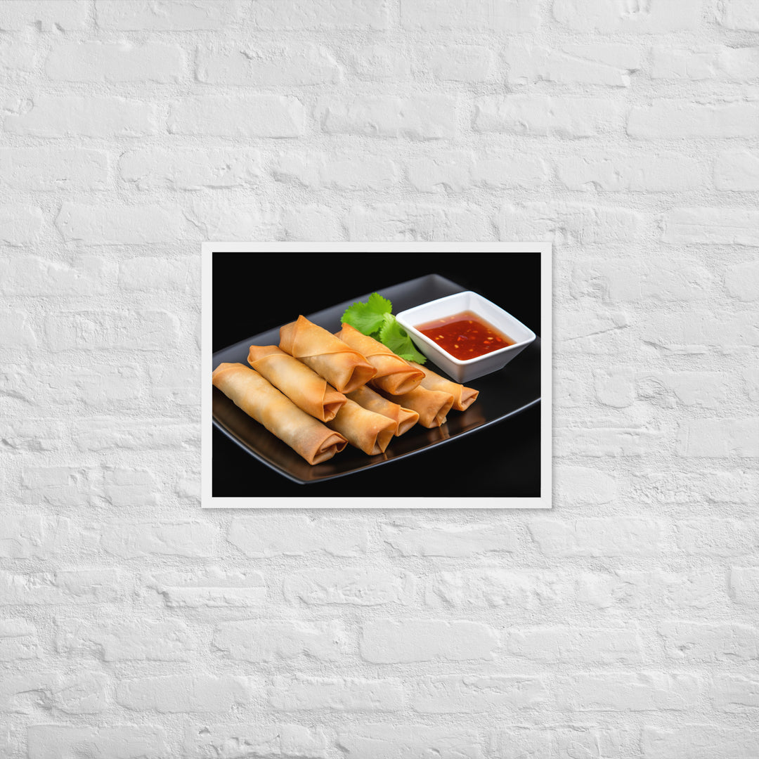 Spring Rolls Framed poster 🤤 from Yumify.AI