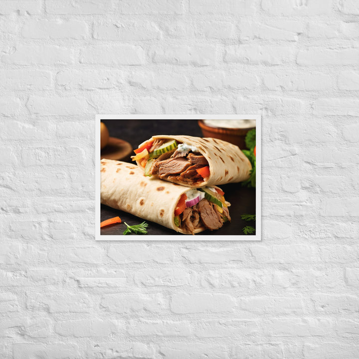 Shawarma Framed poster 🤤 from Yumify.AI