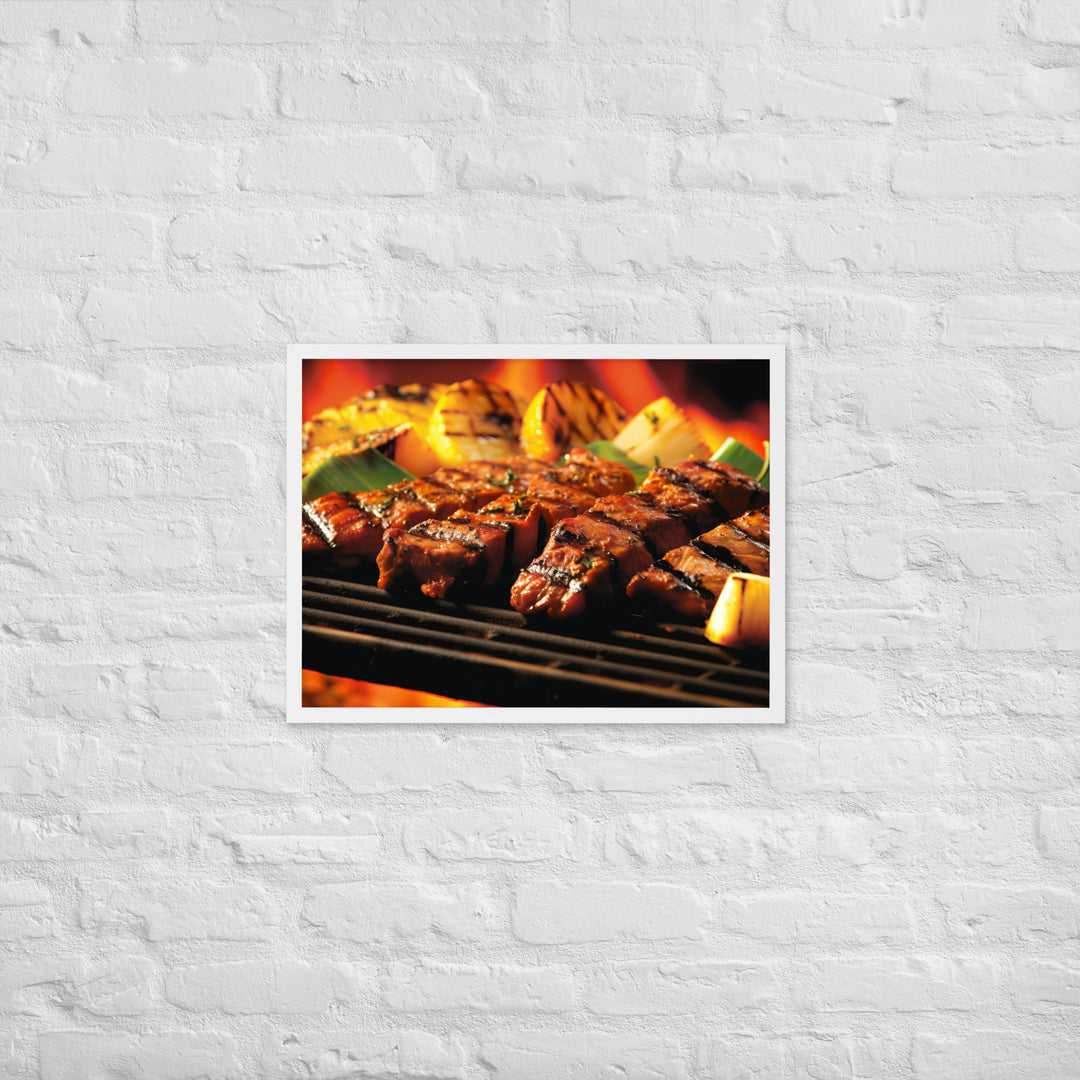 Fijian style BBQ Framed poster 🤤 from Yumify.AI