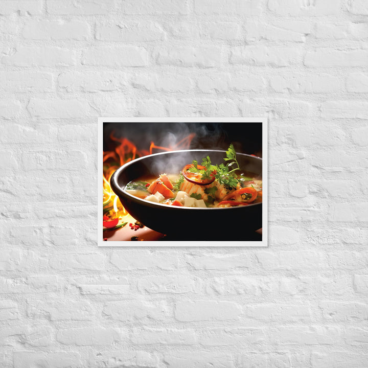 Fijian Fish Soup Framed poster 🤤 from Yumify.AI