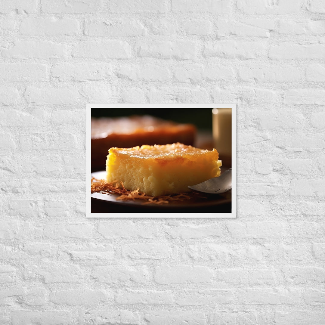 Cassava Cake Framed poster 🤤 from Yumify.AI