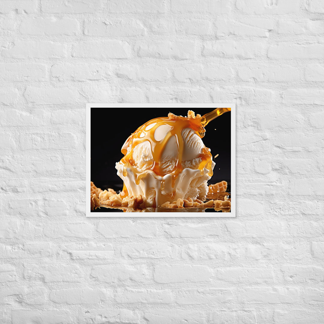 Hokey Pokey Ice Cream Framed poster 🤤 from Yumify.AI