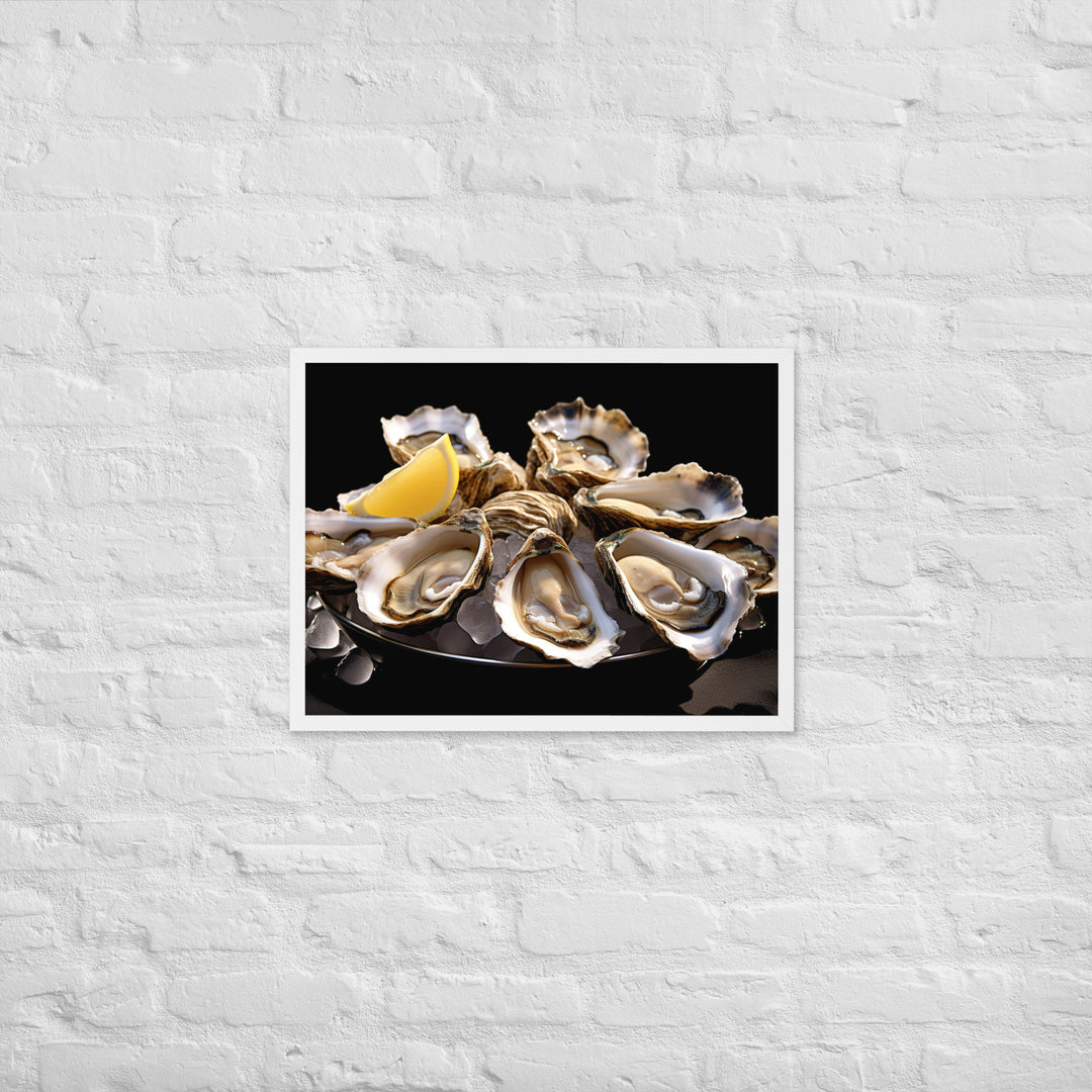 Bluff Oysters Framed poster 🤤 from Yumify.AI