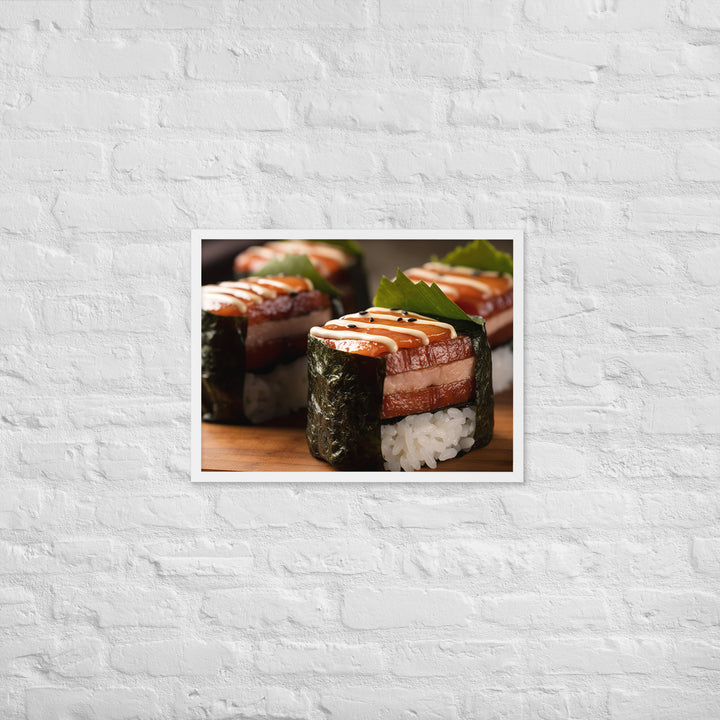 Spam Musubi Framed poster 🤤 from Yumify.AI