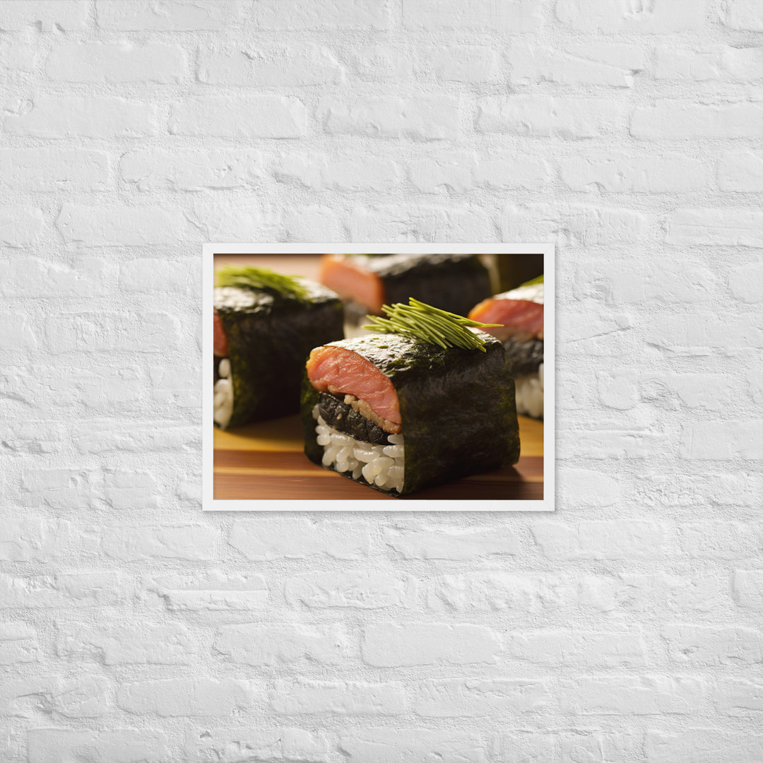 Spam Musubi Framed poster 🤤 from Yumify.AI