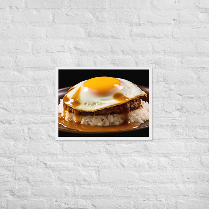 Loco Moco Framed poster 🤤 from Yumify.AI