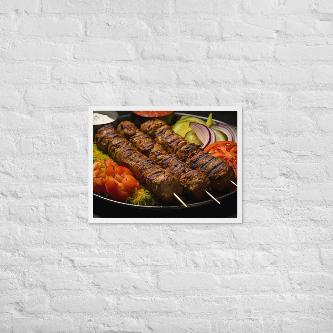 Kabab Koobideh Framed poster 🤤 from Yumify.AI