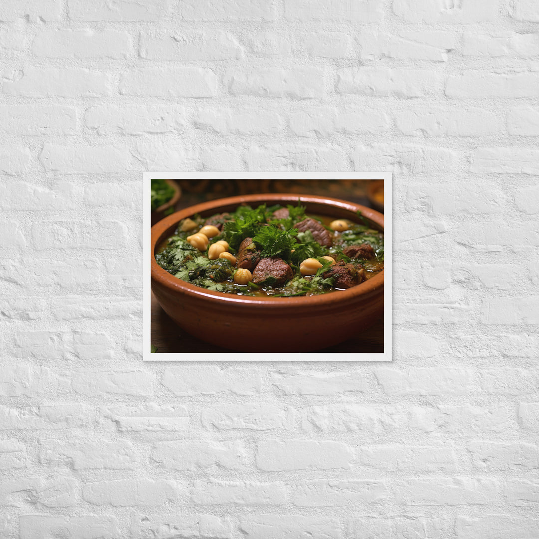 Ghormeh Sabzi Framed poster 🤤 from Yumify.AI