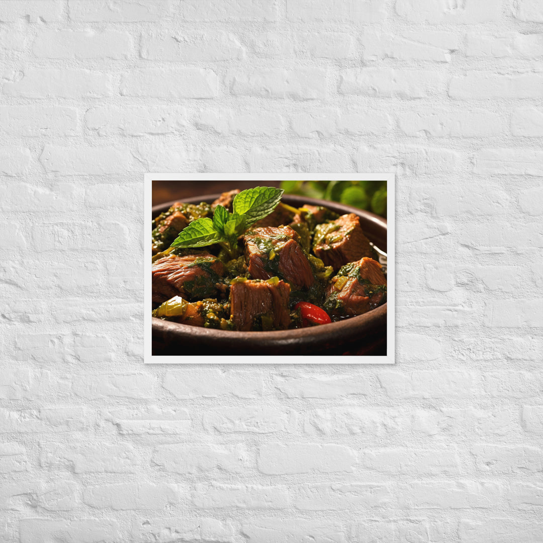 Ghormeh Sabzi Framed poster 🤤 from Yumify.AI