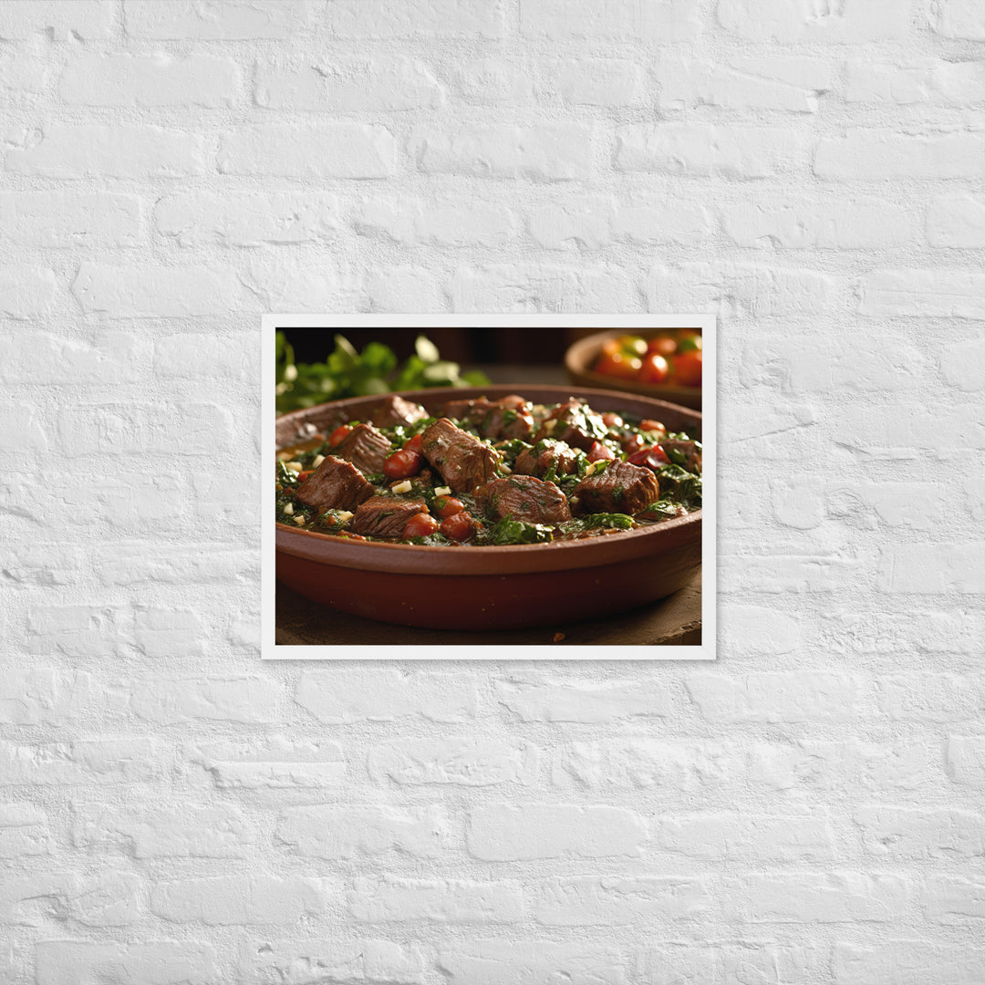 Ghormeh Sabzi Framed poster 🤤 from Yumify.AI