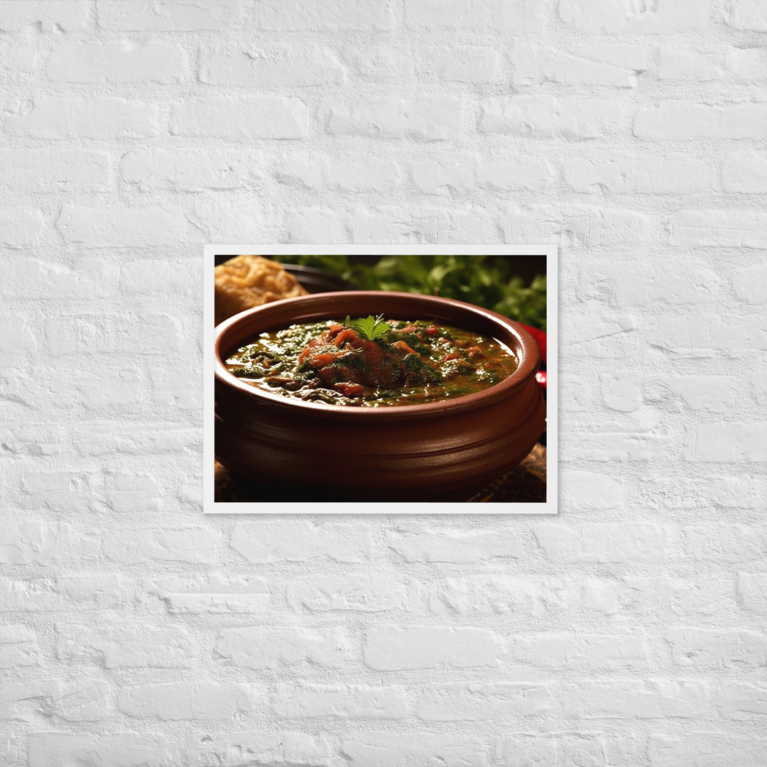 Ghormeh Sabzi Framed poster 🤤 from Yumify.AI