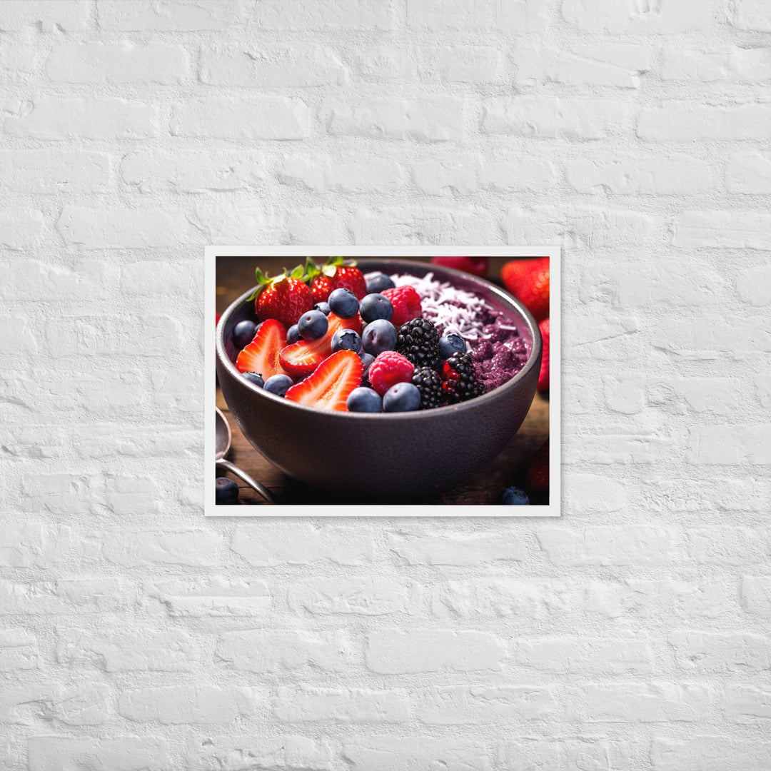 A fruit Bowl Framed poster 🤤 from Yumify.AI