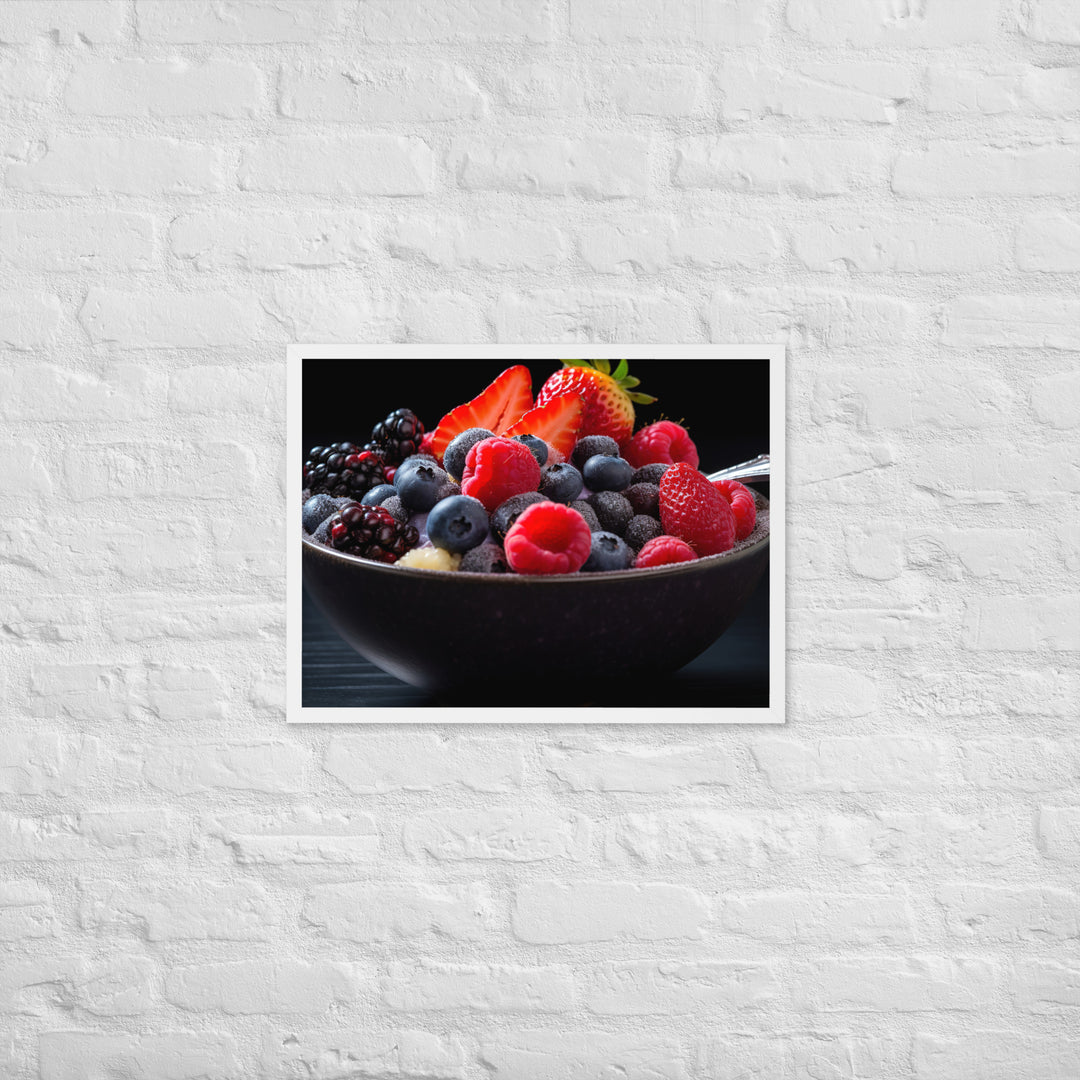 A fruit Bowl Framed poster 🤤 from Yumify.AI