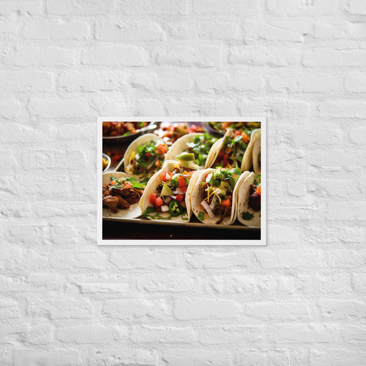 Tacos Framed poster 🤤 from Yumify.AI