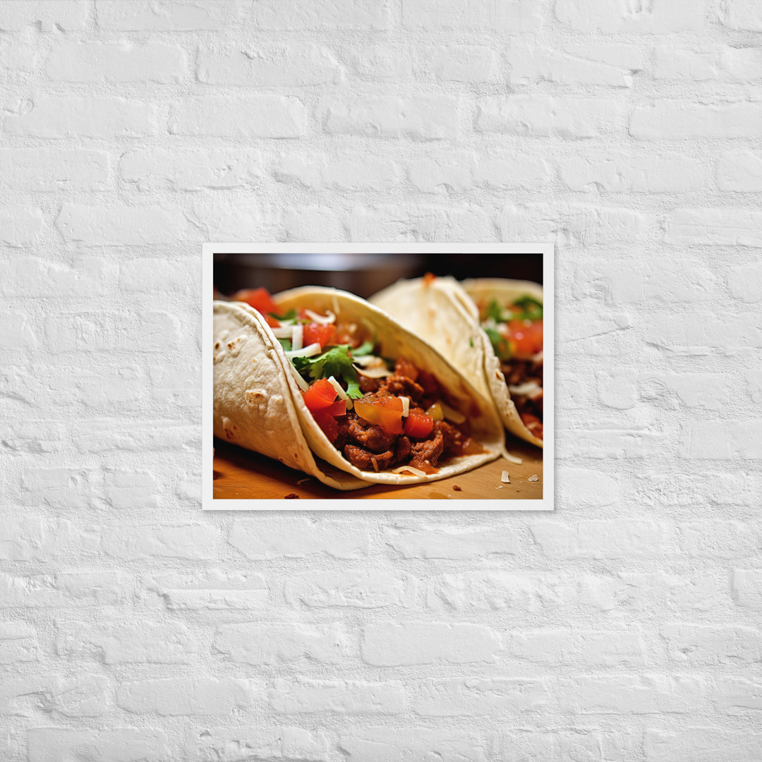 Tacos Framed poster 🤤 from Yumify.AI