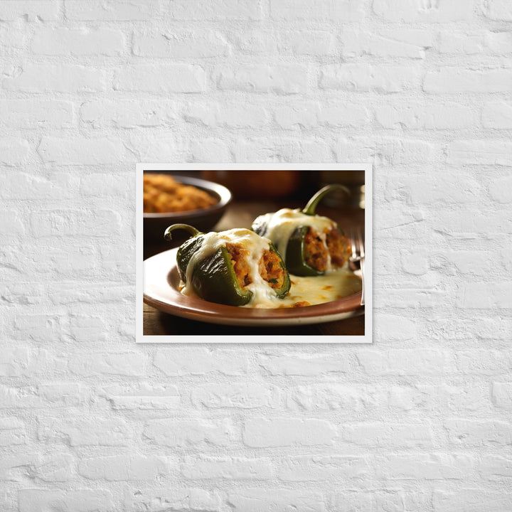 Chiles Rellenos Framed poster 🤤 from Yumify.AI