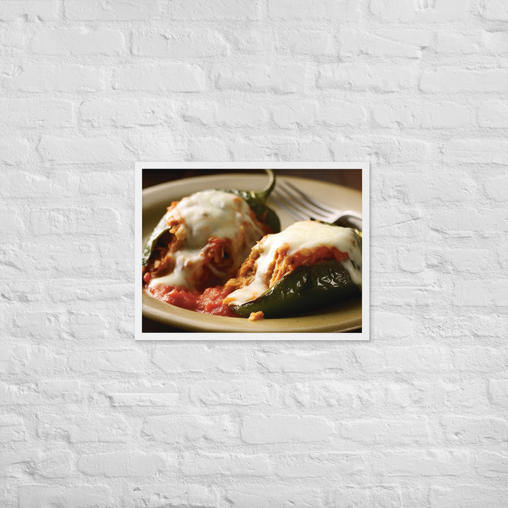 Chiles Rellenos Framed poster 🤤 from Yumify.AI