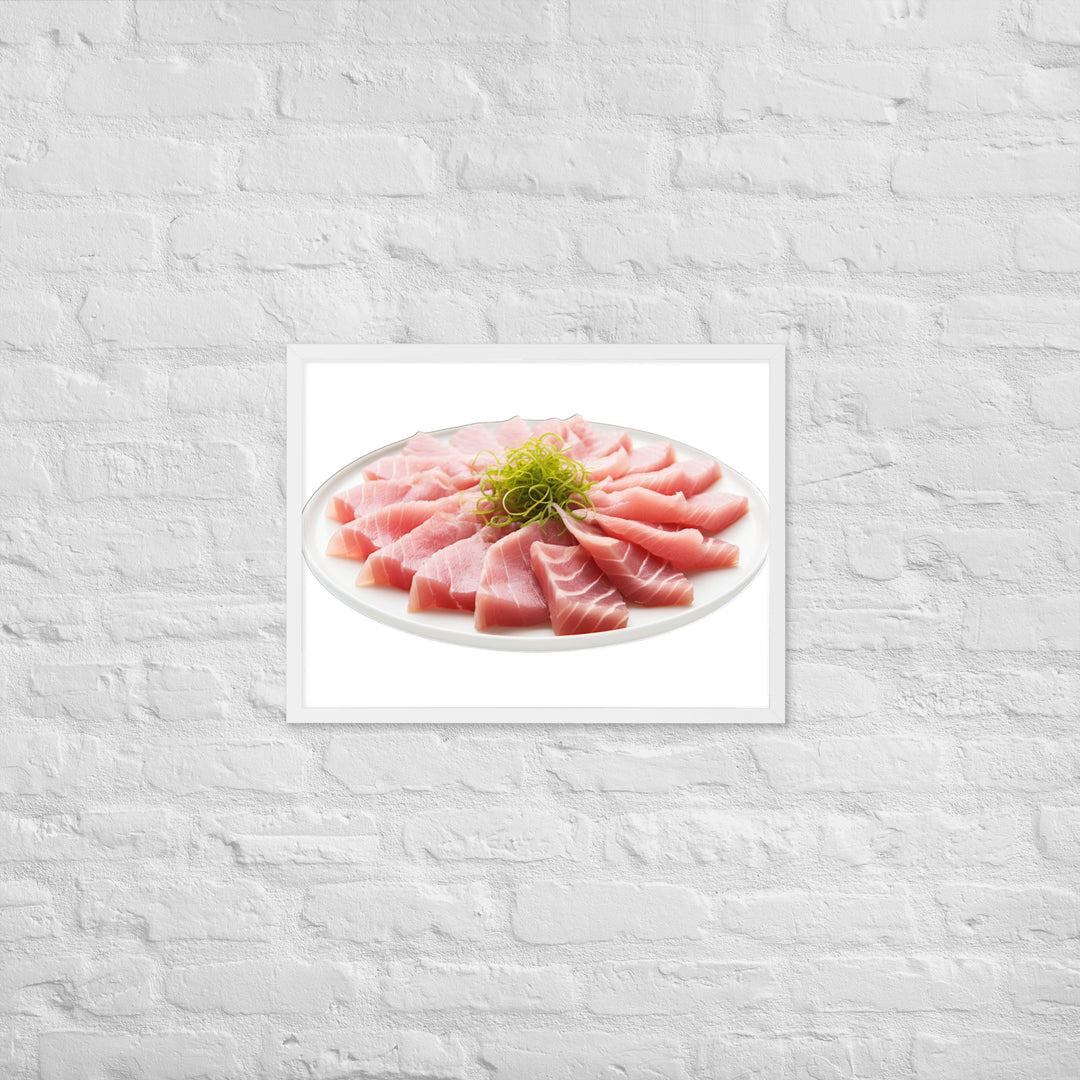 Delicate Tuna Sashimi Platter Framed poster 🤤 from Yumify.AI