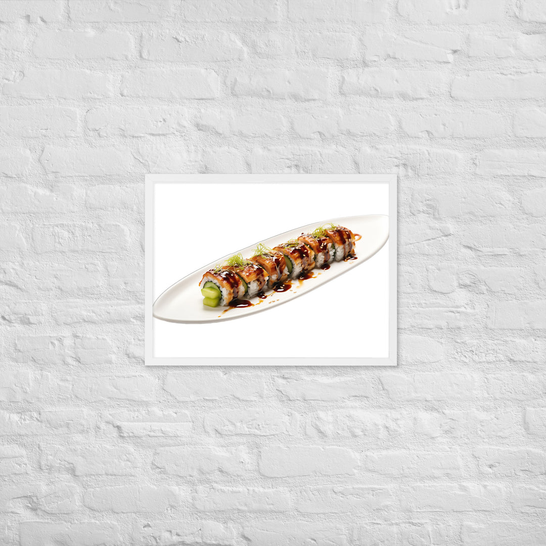 Creamy Eel Unagi Roll Framed poster 🤤 from Yumify.AI