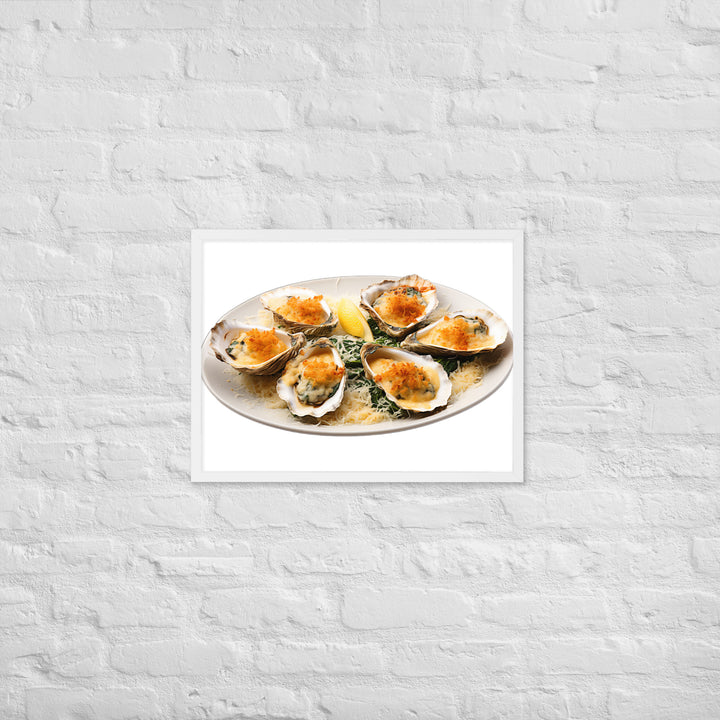 Oysters Rockefeller Framed poster 🤤 from Yumify.AI