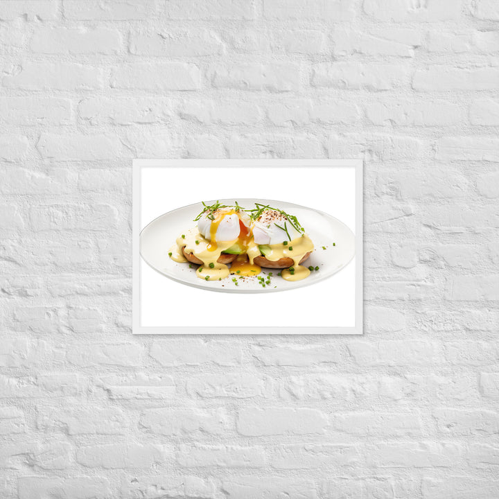 Avocado Eggs Benedict Framed poster 🤤 from Yumify.AI