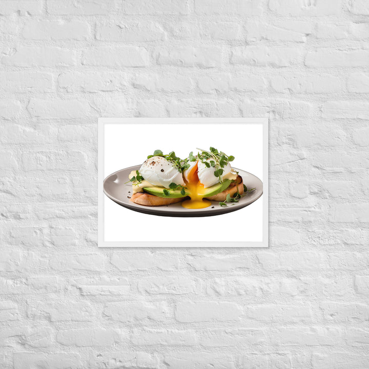 Avocado Eggs Benedict Framed poster 🤤 from Yumify.AI