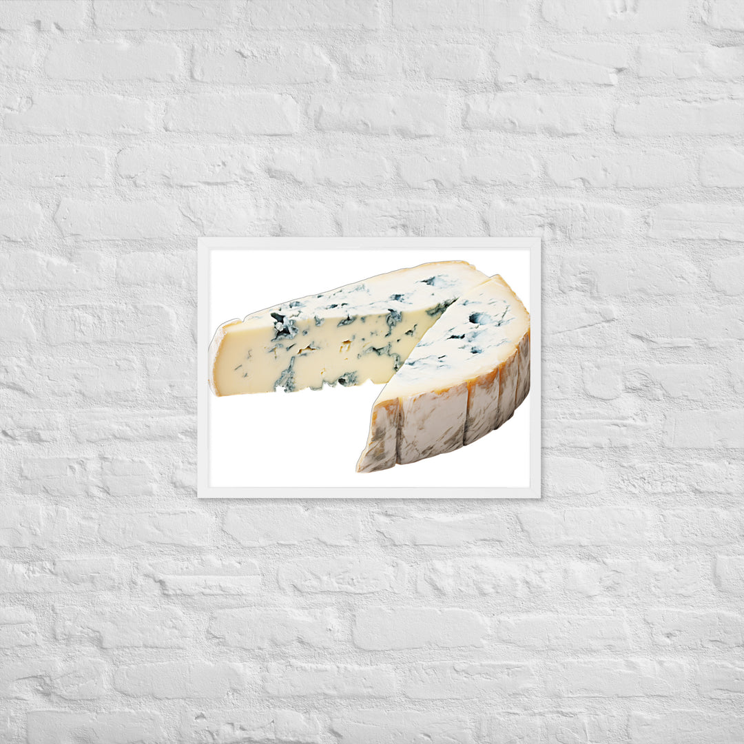 Blue Veins in Gorgonzola Framed poster 🤤 from Yumify.AI