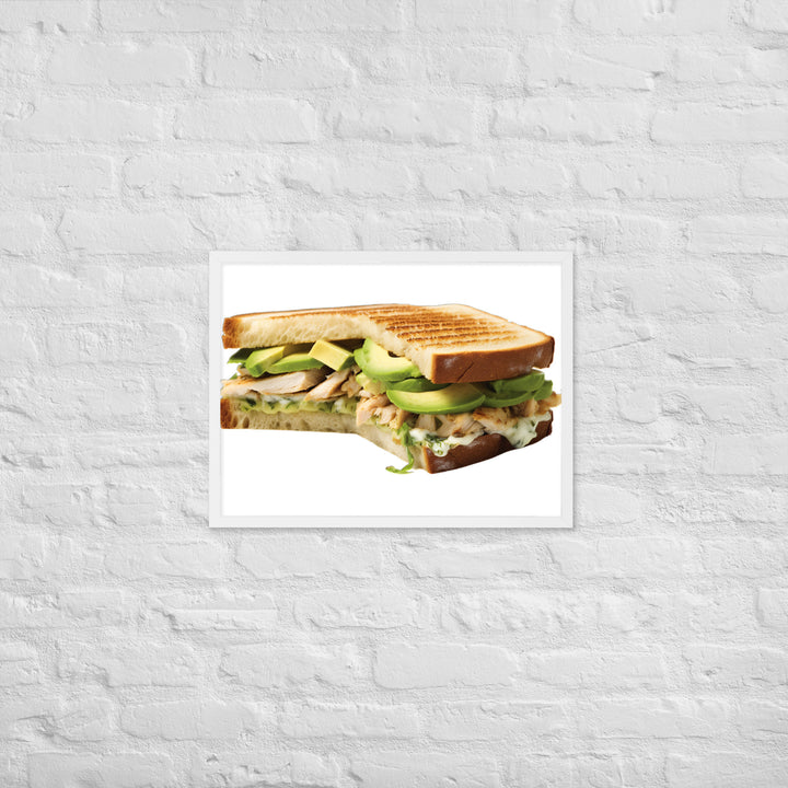 Chicken Avocado Sandwich Framed poster 🤤 from Yumify.AI