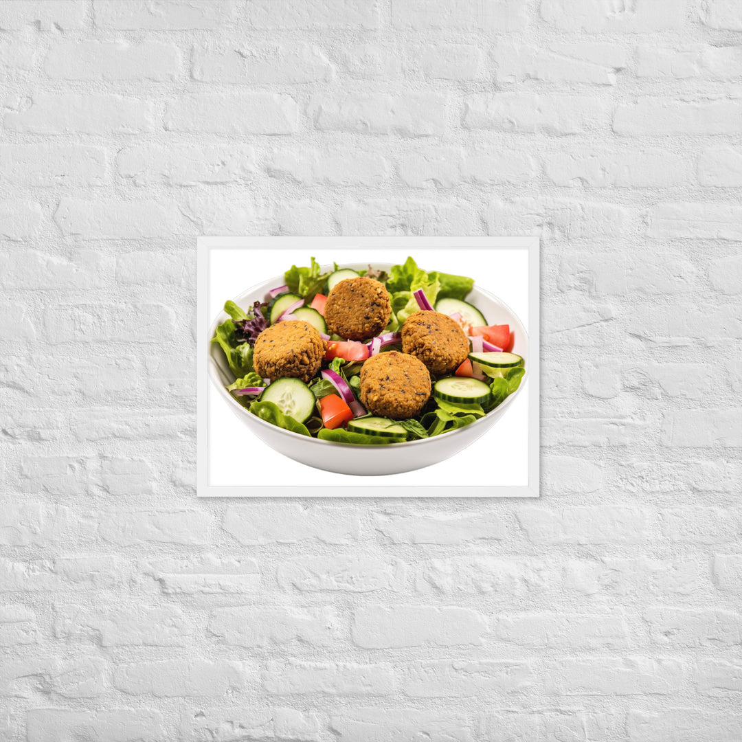 Falafel Salad Bowl Framed poster 🤤 from Yumify.AI