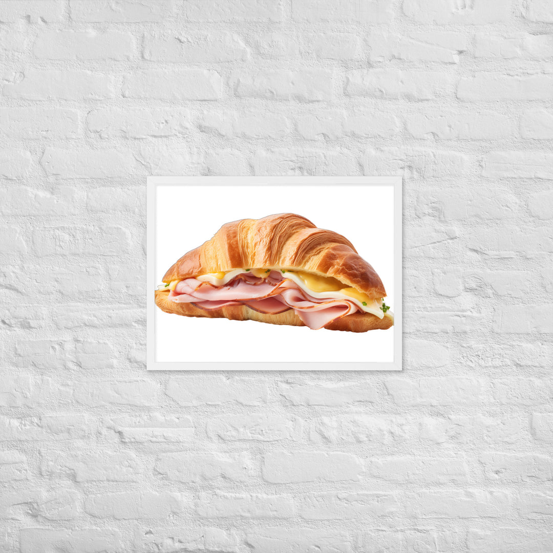 Ham and Cheese Croissant Framed poster 🤤 from Yumify.AI