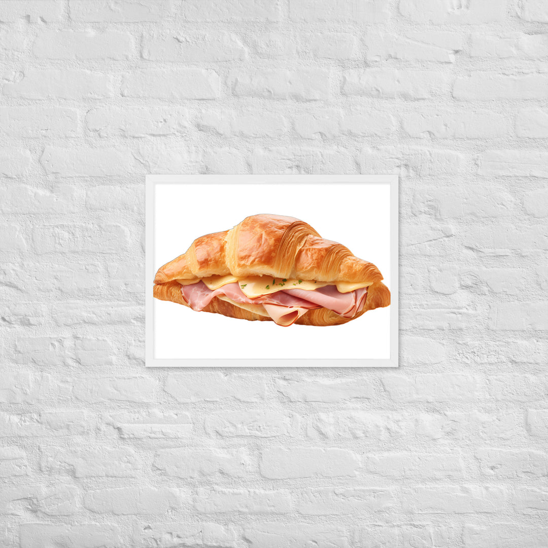 Ham and Cheese Croissant Framed poster 🤤 from Yumify.AI