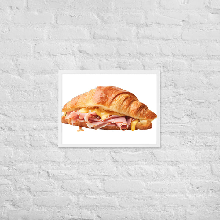 Ham and Cheese Croissant Framed poster 🤤 from Yumify.AI