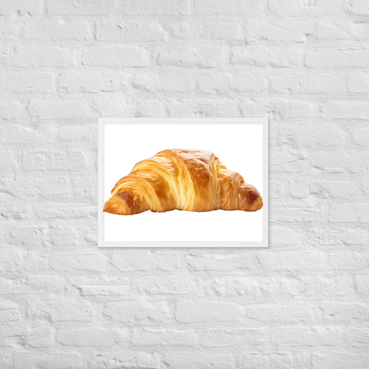 Golden Butter Croissant Framed poster 🤤 from Yumify.AI