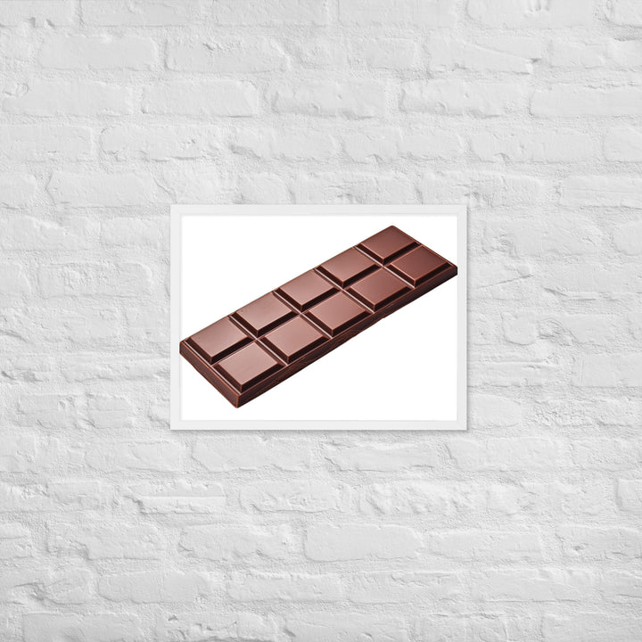 Silky Dark Chocolate Bar Framed poster 🤤 from Yumify.AI