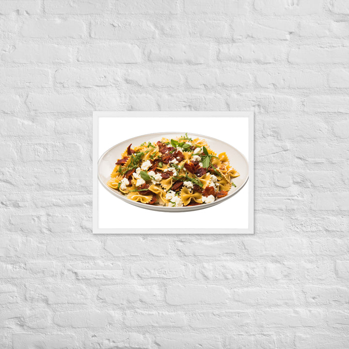 Sun dried Tomato Farfalle Framed poster 🤤 from Yumify.AI