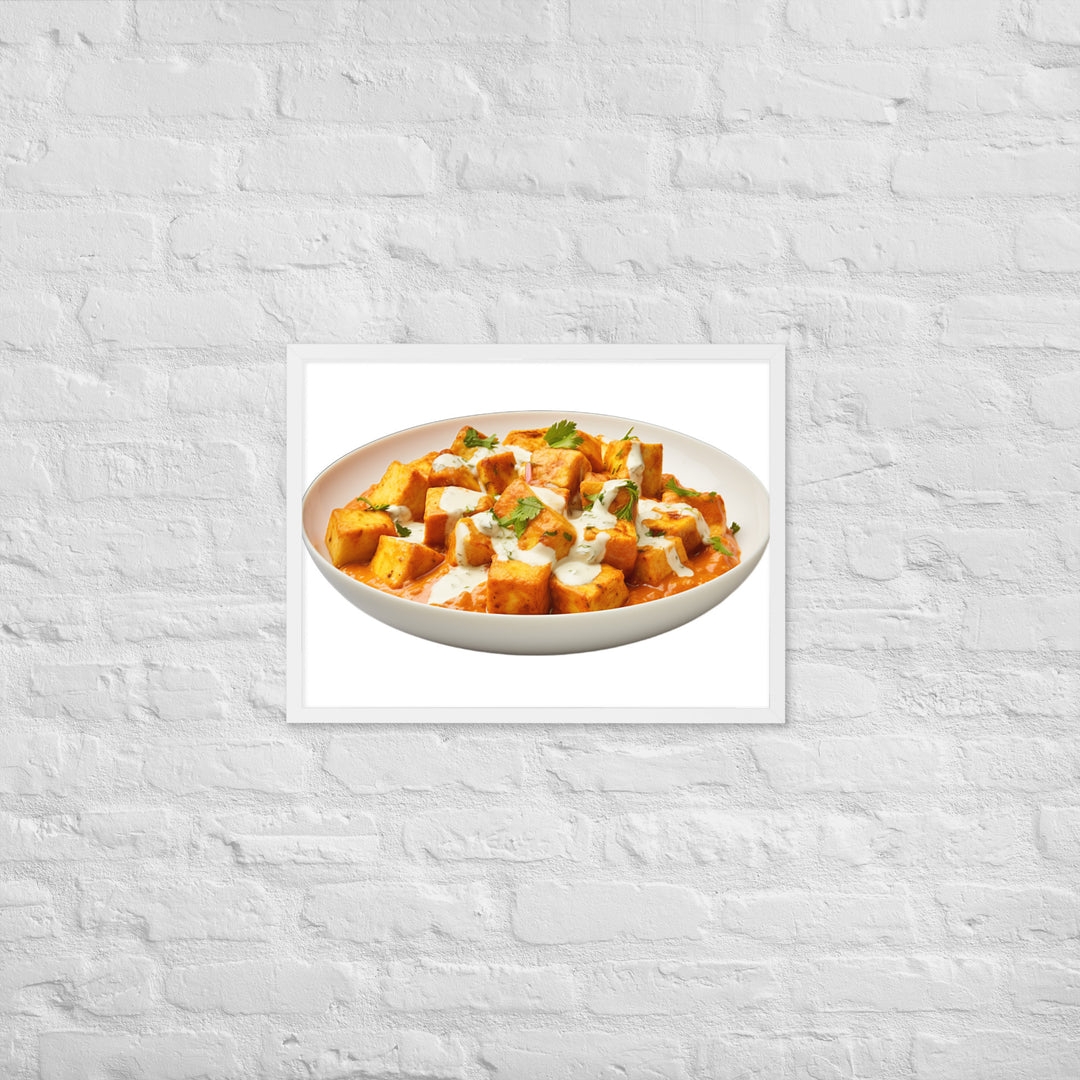 Paneer Tikka Masala Glow Framed poster 🤤 from Yumify.AI