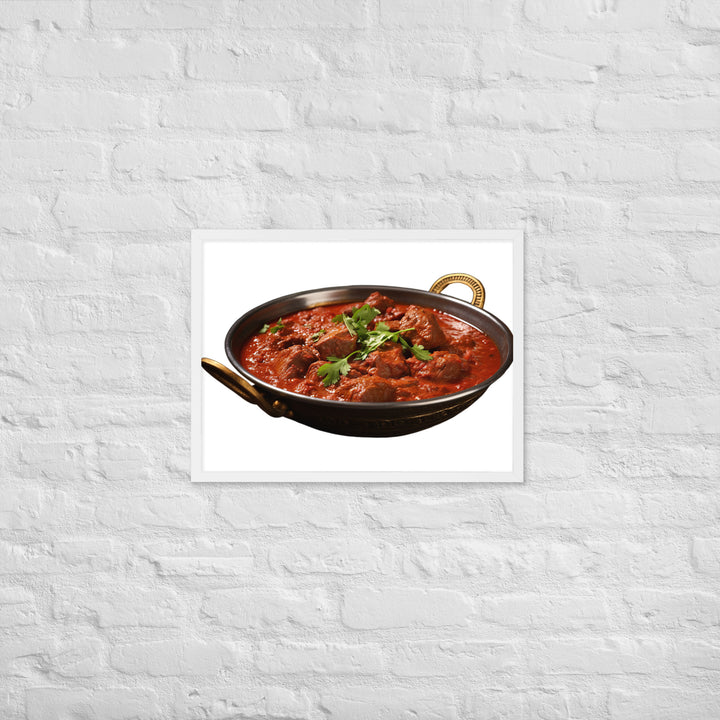 Mutton Rogan Josh Framed poster 🤤 from Yumify.AI