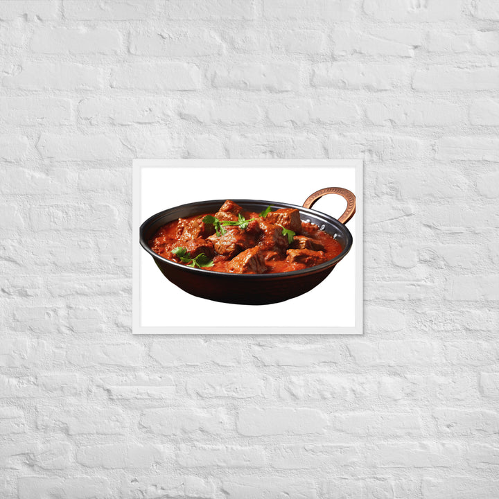 Mutton Rogan Josh Framed poster 🤤 from Yumify.AI