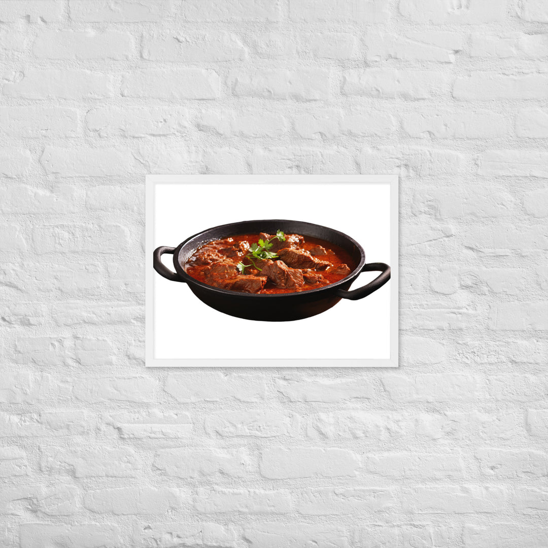 Mutton Rogan Josh Framed poster 🤤 from Yumify.AI