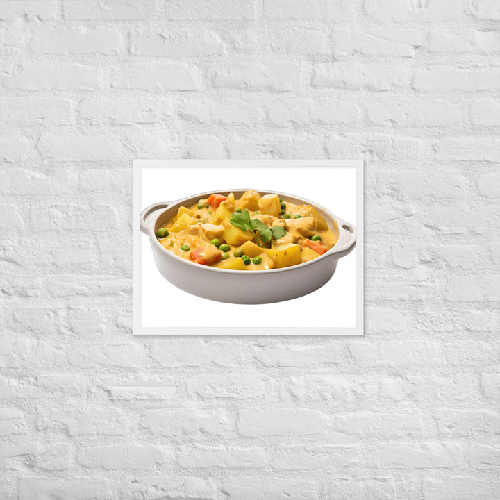 Creamy Vegan Vegetable Curry Framed poster 🤤 from Yumify.AI