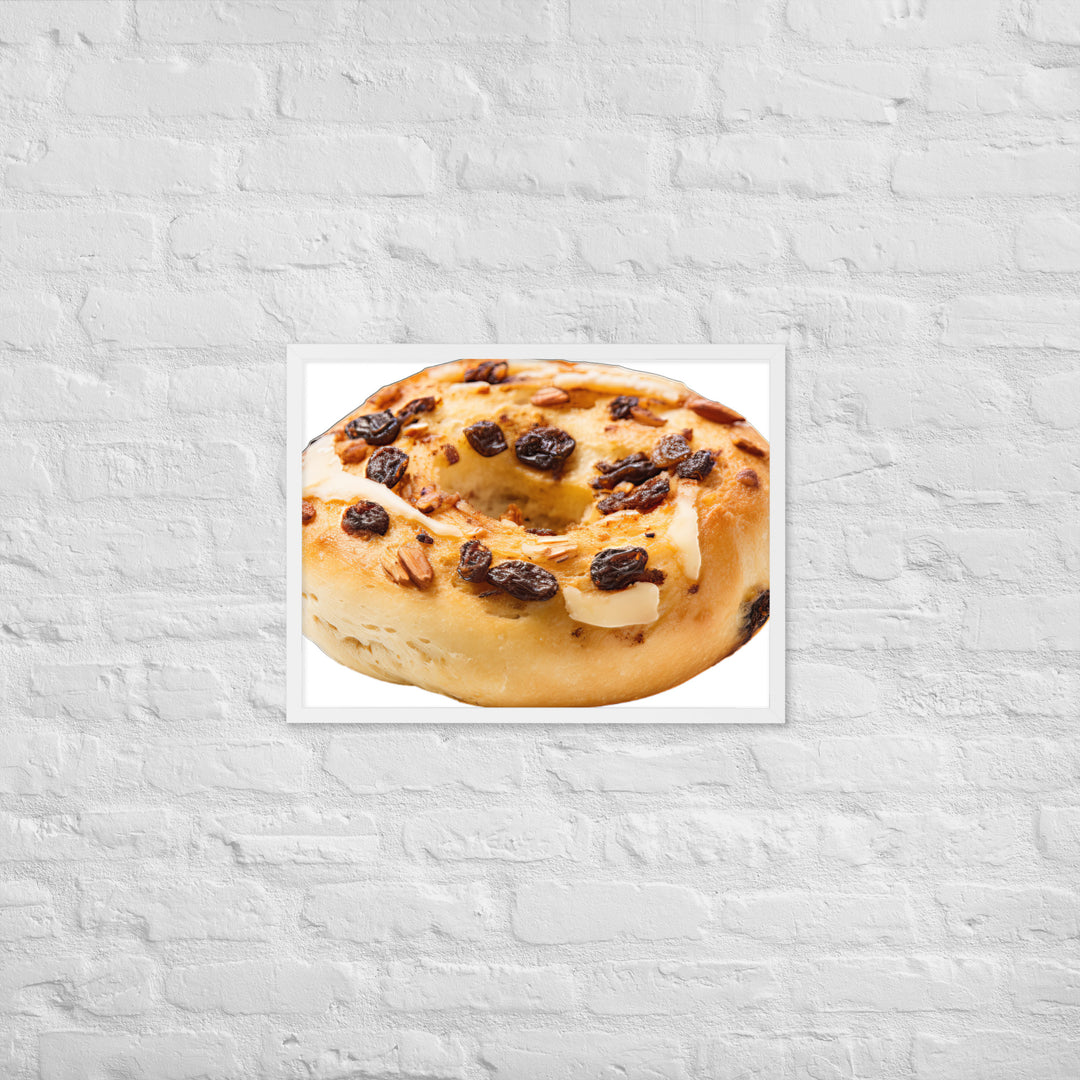 Cinnamon Raisin Bagel Framed poster 🤤 from Yumify.AI