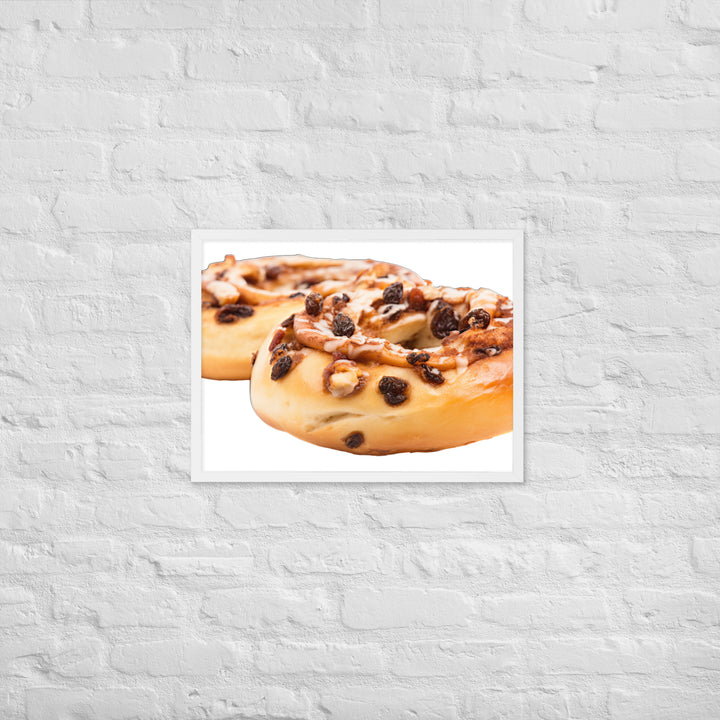 Cinnamon Raisin Bagel Framed poster 🤤 from Yumify.AI