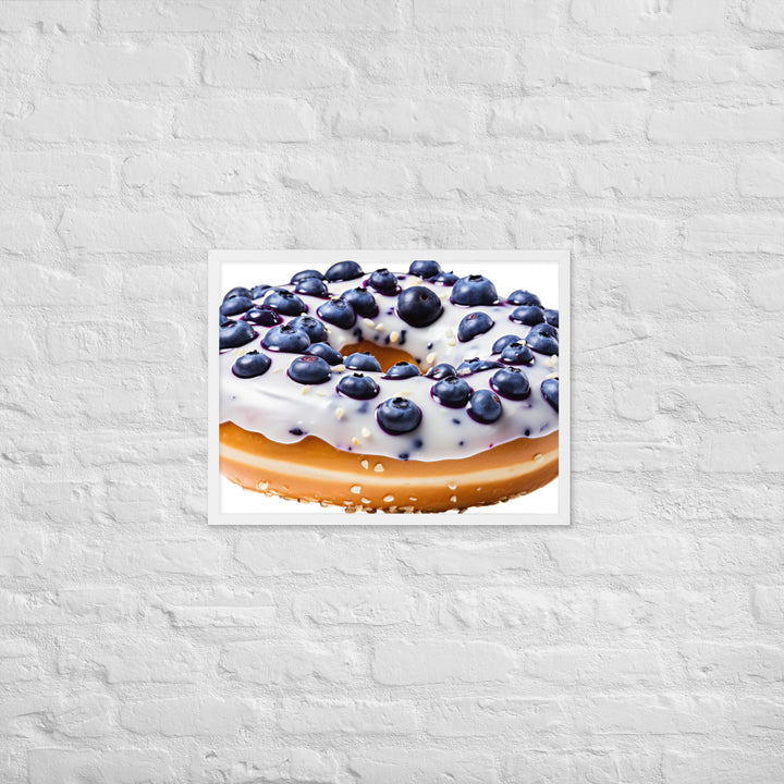 Blueberry Bagel Framed poster 🤤 from Yumify.AI