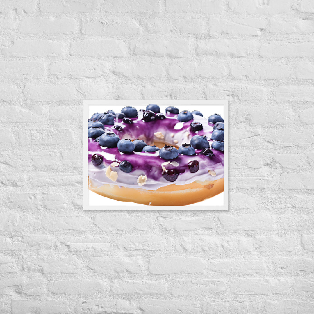 Blueberry Bagel Framed poster 🤤 from Yumify.AI