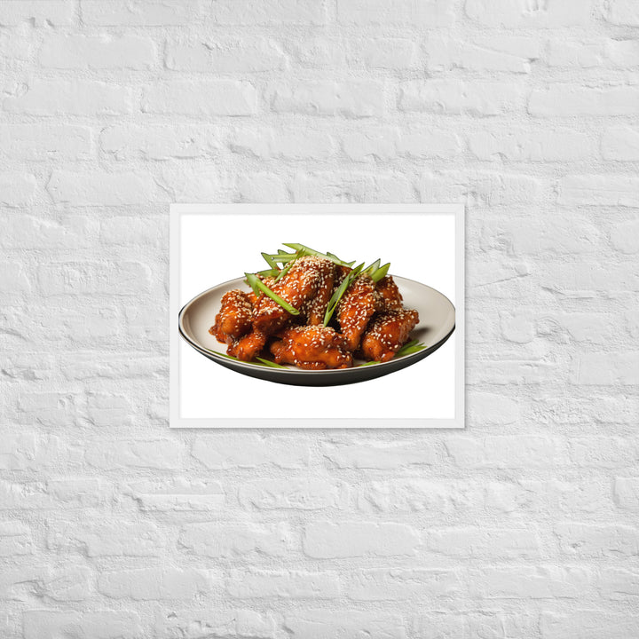 Korean Fried Chicken Delight Framed poster 🤤 from Yumify.AI