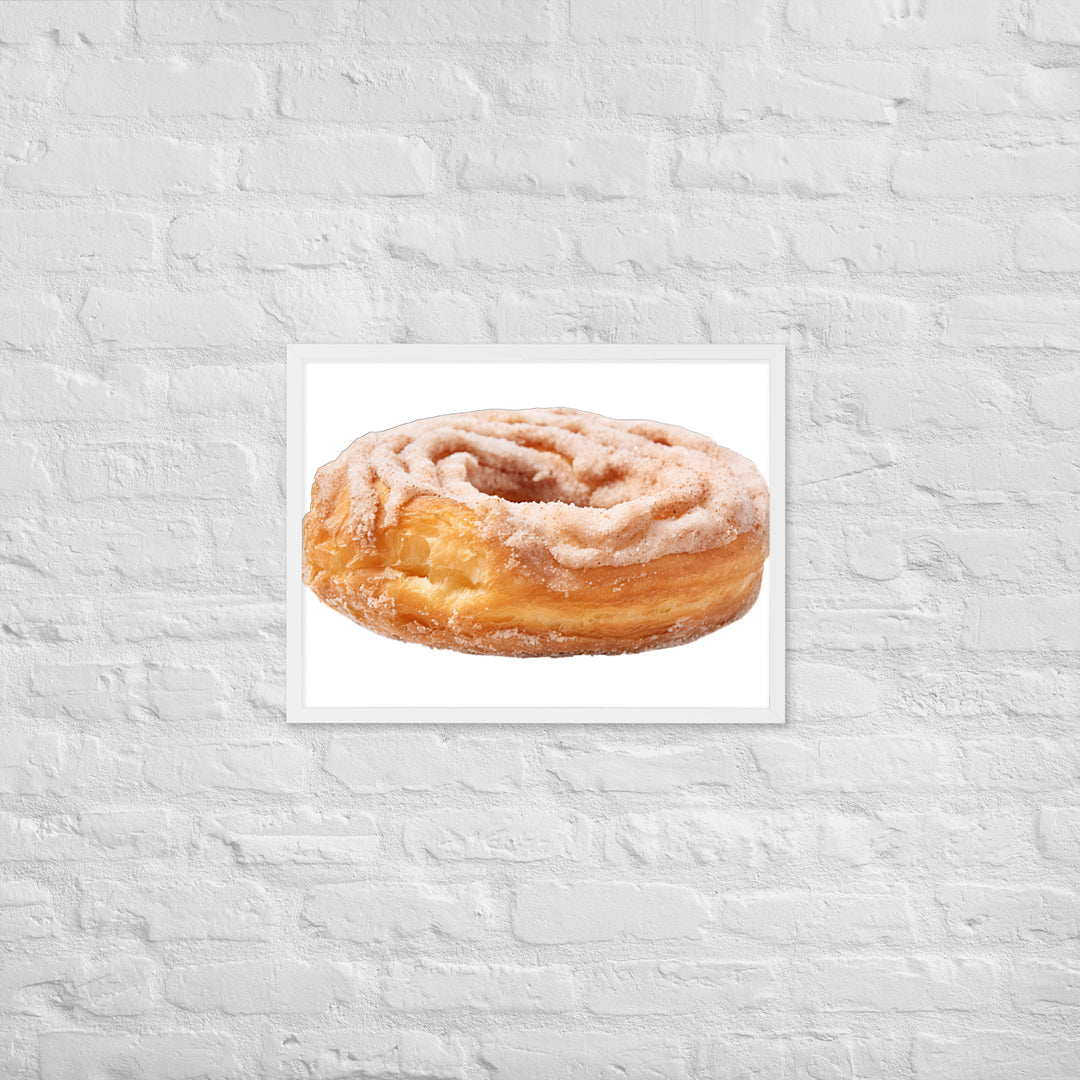 Cinnamon Sugar Donut Twist Framed poster 🤤 from Yumify.AI