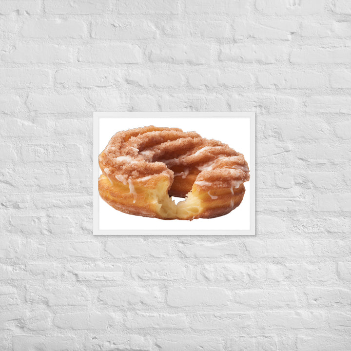 Cinnamon Sugar Donut Twist Framed poster 🤤 from Yumify.AI