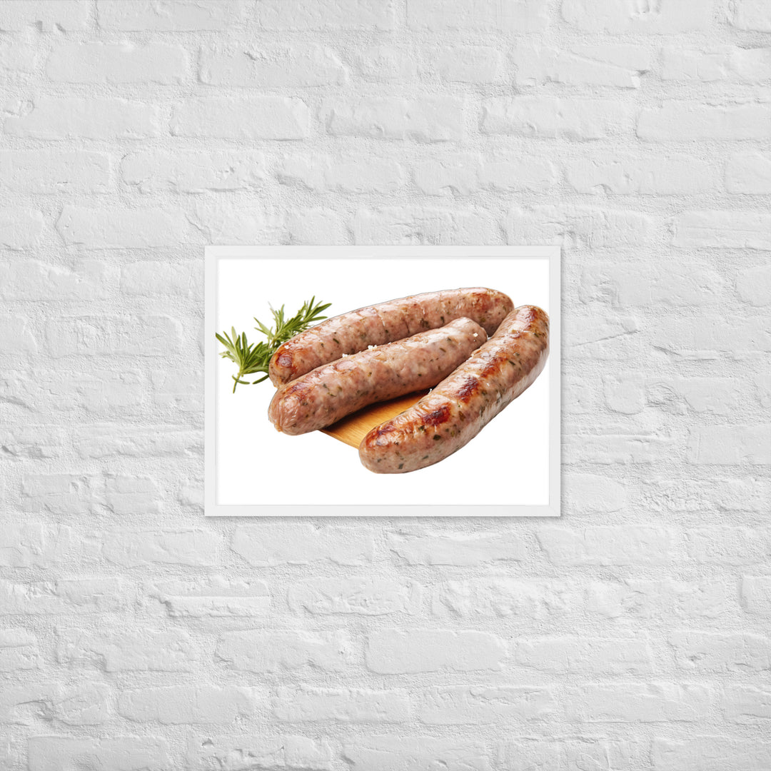 Veal Sausage Delight Framed poster 🤤 from Yumify.AI